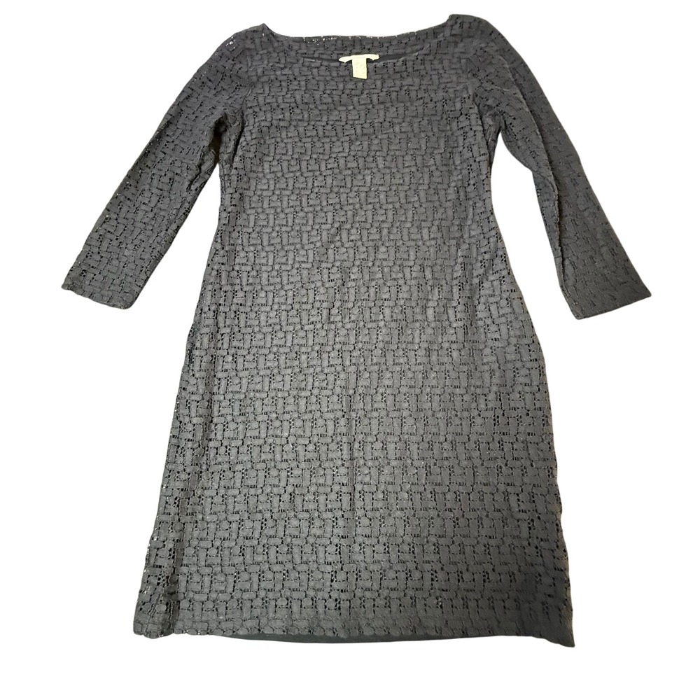 Banana Republic Lace Dress Sheath Cocktail Party Petite Black 2P‎